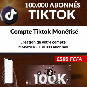 COMPTE TIKTOK MONÉTISÉ 100K D'ABONNÉS